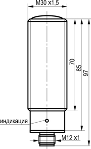 Габариты OS AC81S-43N-50-LZS4